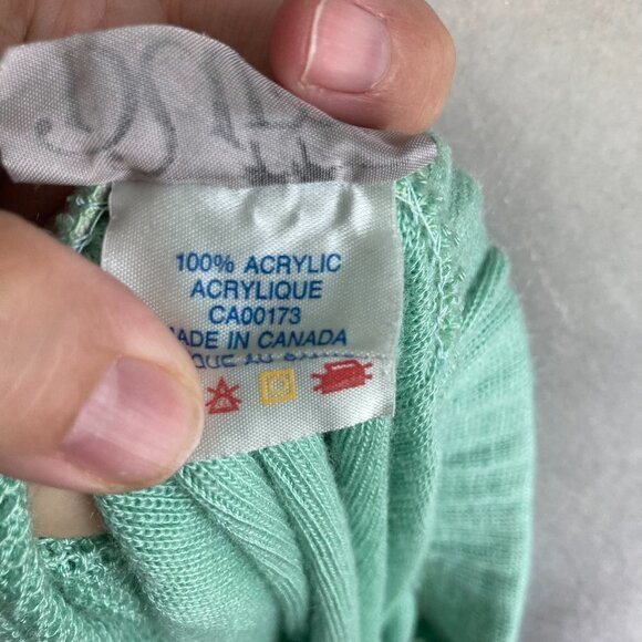 DUET Vintage 2 Piece Knit Skirt Set Mint Green Pastel US S/M - Picture 7 of 8